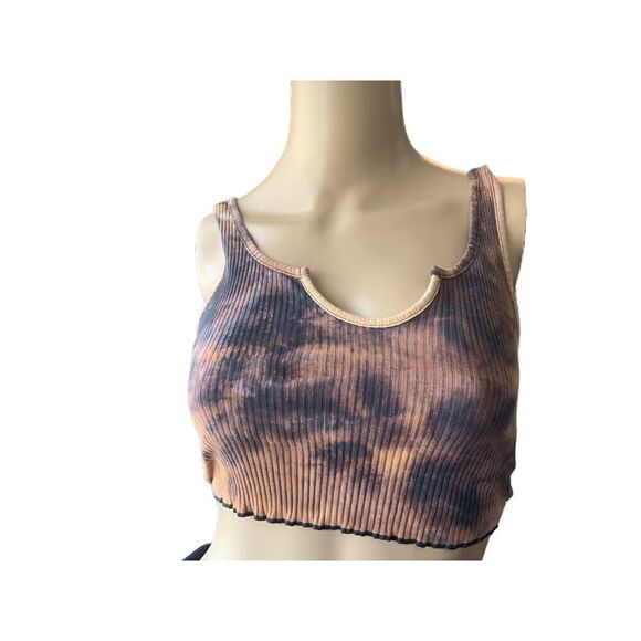 SHEIN Tops - SHEIN Multi Scoop Neck Sleeveless Ribbed Crop Top‎ Size Small